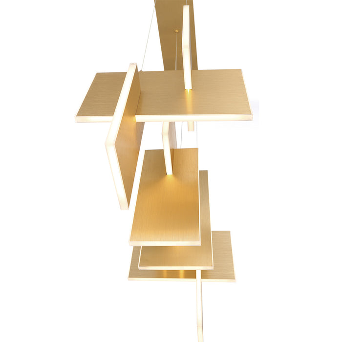Eurofase 37345-013 Coburg 33" Gold LED Chandelier