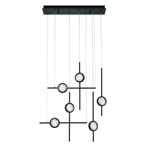 Eurofase 47255-029 Barletta 32" Anodized Black LED Chandelier