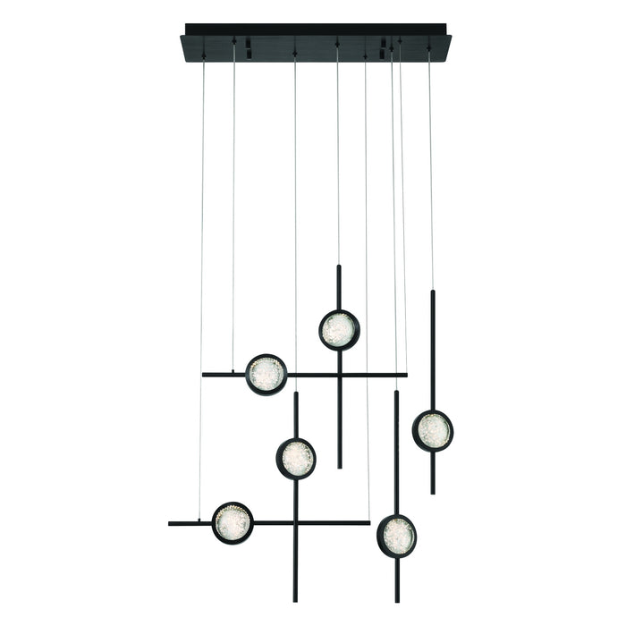 Eurofase 47255-029 Barletta 32" Anodized Black LED Chandelier
