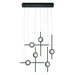Eurofase 47255-029 Barletta 32" Anodized Black LED Chandelier