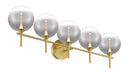 Eurofase 48919-029 Iissa 5-Light Gold LED Vanity Light