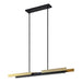 Chandelier Thesis 206938A Grazia 48 inch 2 light Matte Black and Brushed Gold LED Linear Chandelier THESIS