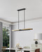 Chandelier Thesis 206938A Grazia 48 inch 2 light Matte Black and Brushed Gold LED Linear Chandelier THESIS