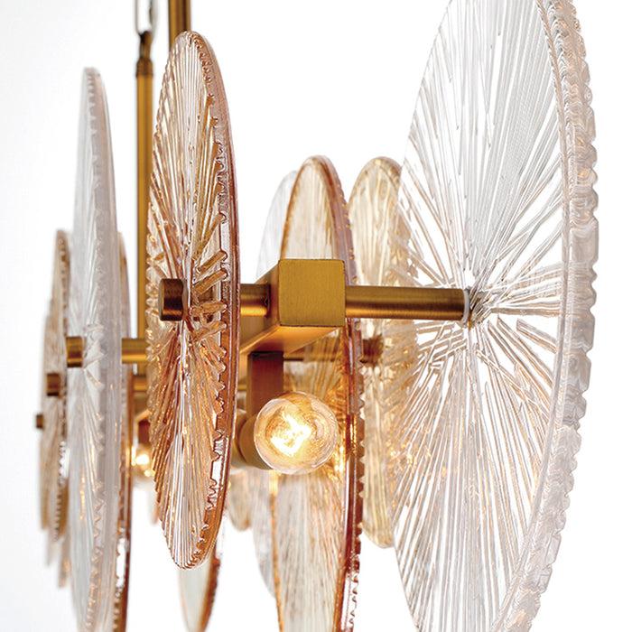 Eurofase 44570-019 Sue-Anne 57" Matte Gold Chandelier