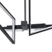 Chandelier Thesis 207769A Alfie 40 inch 4 light Textured Black 3CCT LED Chandelier THESIS