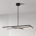 Chandelier Thesis 207769A Alfie 40 inch 4 light Textured Black 3CCT LED Chandelier THESIS