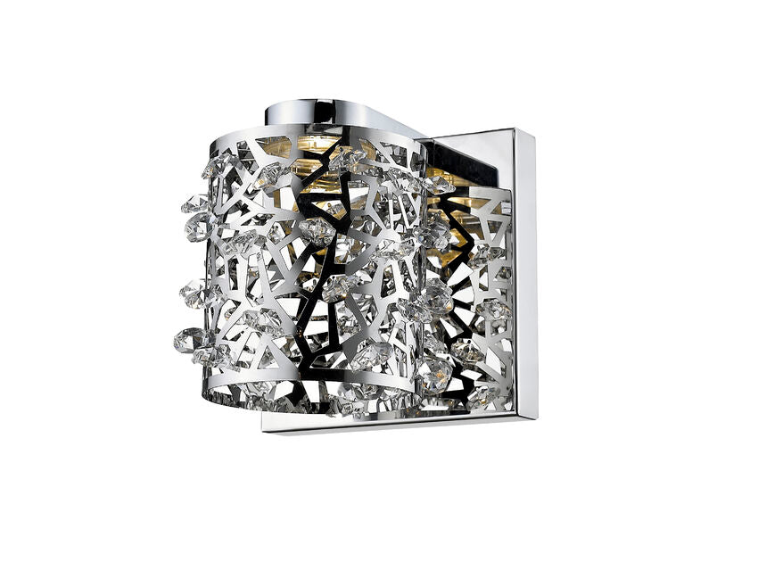 Wall Sconce Z-Lite 906-1S-LED Chrome Fortuna 1 Light Wall Sconce Z-Lite