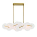 Eurofase 47210-011 Nuvola 56" Gold LED Chandelier