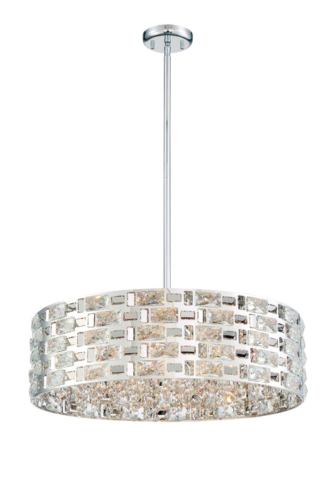 Chandelier Z-Lite 912P24-CH Chrome Aludra 7 Light Chandelier Z-Lite