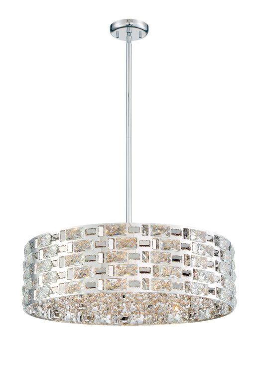 Chandelier Z-Lite 912P24-CH Chrome Aludra 7 Light Chandelier Z-Lite