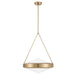 Pendant Light Thesis 207425A Agate 20 inch 4 light Champagne Gold Pendant Light with Opal Glass Shade THESIS