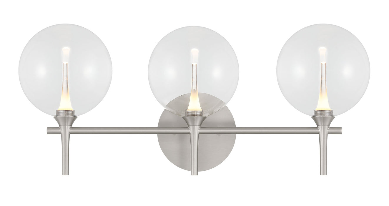 Eurofase 48914-017 Iissa 3-Light Satin Nickel LED Vanity Light