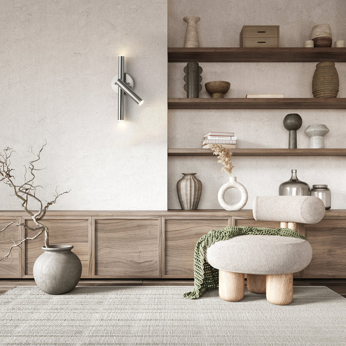 Wall Sconce Z-Lite 917-3S-BN-LED Brushed Nickel Forest 3 Light Wall Sconce Z-Lite