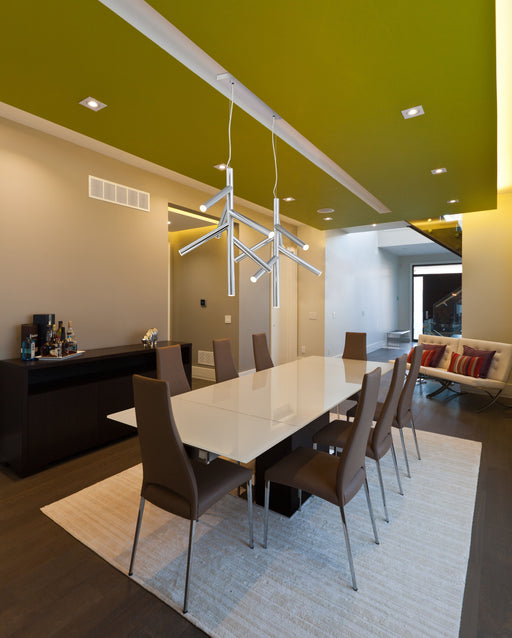 Linear Chandelier Z-Lite 917-6CH-LED-2LCH Chrome Forest 12 Light Linear Chandelier Z-Lite
