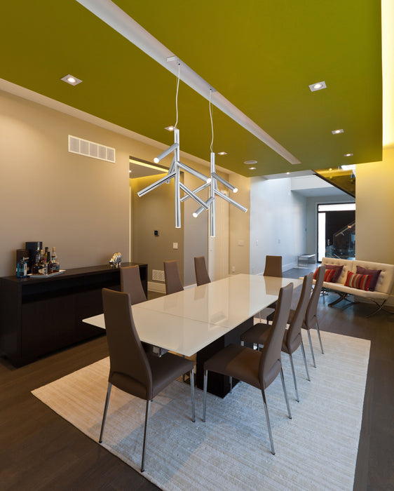 Linear Chandelier Z-Lite 917-6CH-LED-2LCH Chrome Forest 12 Light Linear Chandelier Z-Lite