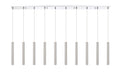 Linear Chandelier Z-Lite 917MP12-BN-LED-10LCH Chrome Forest 10 Light Linear Chandelier Z-Lite