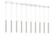 Linear Chandelier Z-Lite 917MP12-BN-LED-10LCH Chrome Forest 10 Light Linear Chandelier Z-Lite