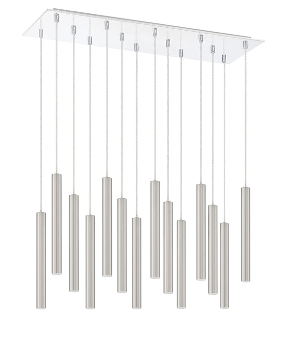 Chandelier Z-Lite 917MP12-BN-LED-14LCH Chrome Forest 14 Light Chandelier Z-Lite