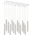 Chandelier Z-Lite 917MP12-BN-LED-14LCH Chrome Forest 14 Light Chandelier Z-Lite