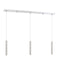 Linear Chandelier Z-Lite 917MP12-BN-LED-3LCH Chrome Forest 3 Light Linear Chandelier Z-Lite