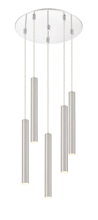 Chandelier Z-Lite 917MP12-BN-LED-5RCH Chrome Forest 5 Light Chandelier Z-Lite