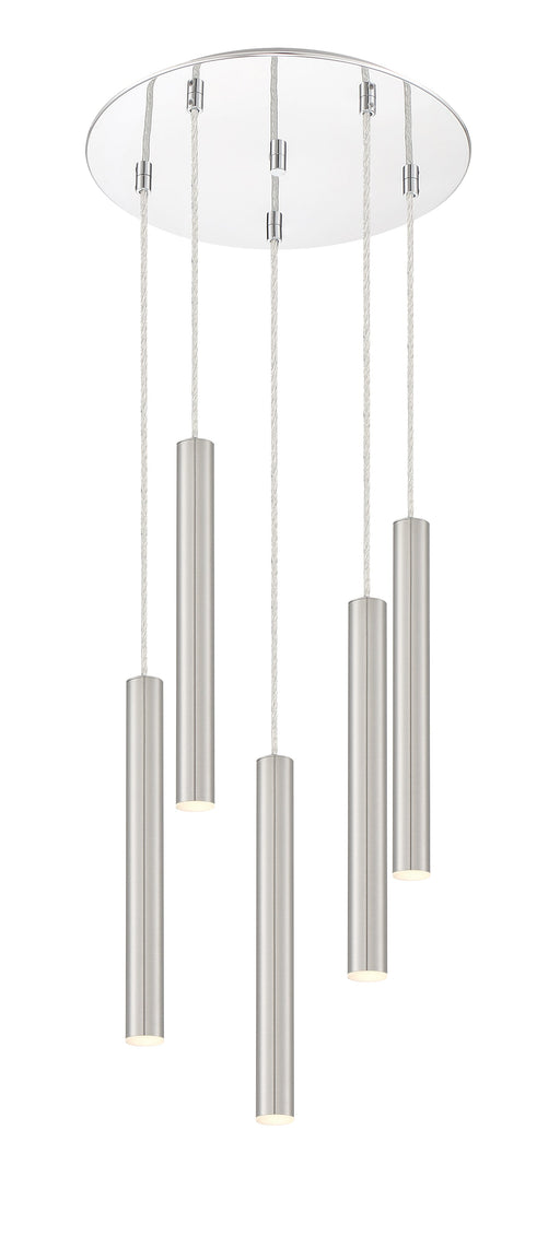 Chandelier Z-Lite 917MP12-BN-LED-5RCH Chrome Forest 5 Light Chandelier Z-Lite
