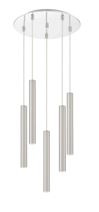 Chandelier Z-Lite 917MP12-BN-LED-5RCH Chrome Forest 5 Light Chandelier Z-Lite