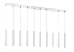 Linear Chandelier Z-Lite 917MP12-CH-LED-10LCH Chrome Forest 10 Light Linear Chandelier Z-Lite