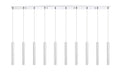 Linear Chandelier Z-Lite 917MP12-CH-LED-10LCH Chrome Forest 10 Light Linear Chandelier Z-Lite
