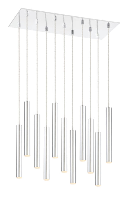 Chandelier Z-Lite 917MP12-CH-LED-11LCH Chrome Forest 11 Light Chandelier Z-Lite