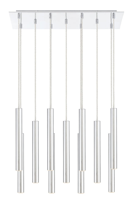 Chandelier Z-Lite 917MP12-CH-LED-11LCH Chrome Forest 11 Light Chandelier Z-Lite
