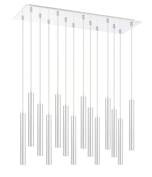 Chandelier Z-Lite 917MP12-CH-LED-14LCH Chrome Forest 14 Light Chandelier Z-Lite