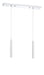 Linear Chandelier Z-Lite 917MP12-CH-LED-2LCH Chrome Forest 2 Light Linear Chandelier Z-Lite
