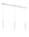 Linear Chandelier Z-Lite 917MP12-CH-LED-3LCH Chrome Forest 3 Light Linear Chandelier Z-Lite