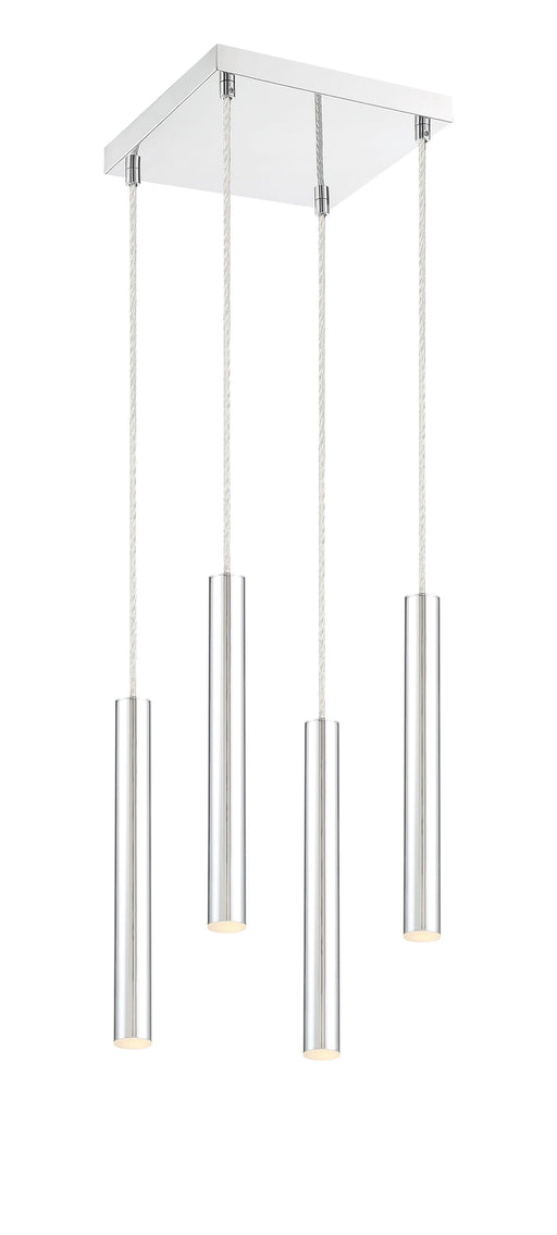 Chandelier Z-Lite 917MP12-CH-LED-4SCH Chrome Forest 4 Light Chandelier Z-Lite