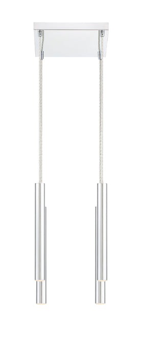 Chandelier Z-Lite 917MP12-CH-LED-4SCH Chrome Forest 4 Light Chandelier Z-Lite