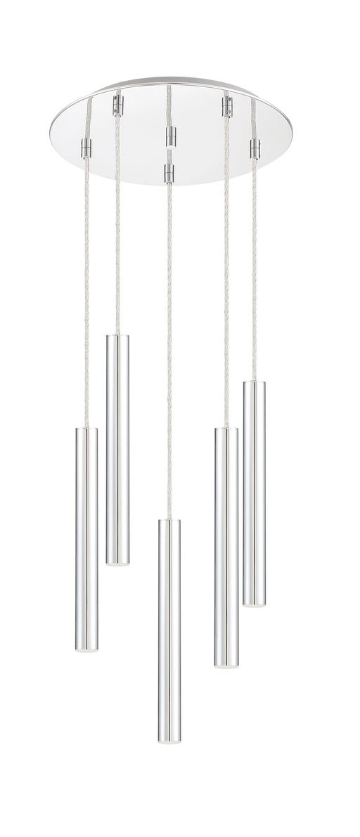 Chandelier Z-Lite 917MP12-CH-LED-5RCH Chrome Forest 5 Light Chandelier Z-Lite