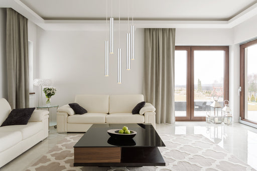 Chandelier Z-Lite 917MP12-CH-LED-5RCH Chrome Forest 5 Light Chandelier Z-Lite