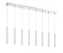 Linear Chandelier Z-Lite 917MP12-CH-LED-8LCH Chrome Forest 8 Light Linear Chandelier Z-Lite
