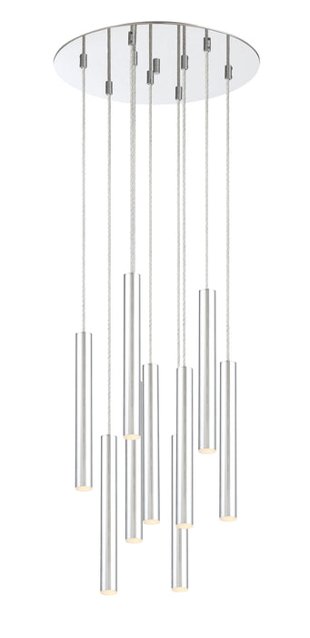 Chandelier Z-Lite 917MP12-CH-LED-9RCH Chrome Forest 9 Light Chandelier Z-Lite