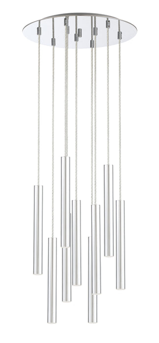 Chandelier Z-Lite 917MP12-CH-LED-9RCH Chrome Forest 9 Light Chandelier Z-Lite