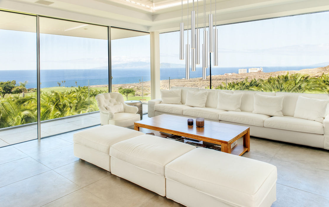 Chandelier Z-Lite 917MP12-CH-LED-9RCH Chrome Forest 9 Light Chandelier Z-Lite