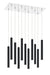 Chandelier Z-Lite 917MP12-MB-LED-11LCH Chrome Forest 11 Light Chandelier Z-Lite