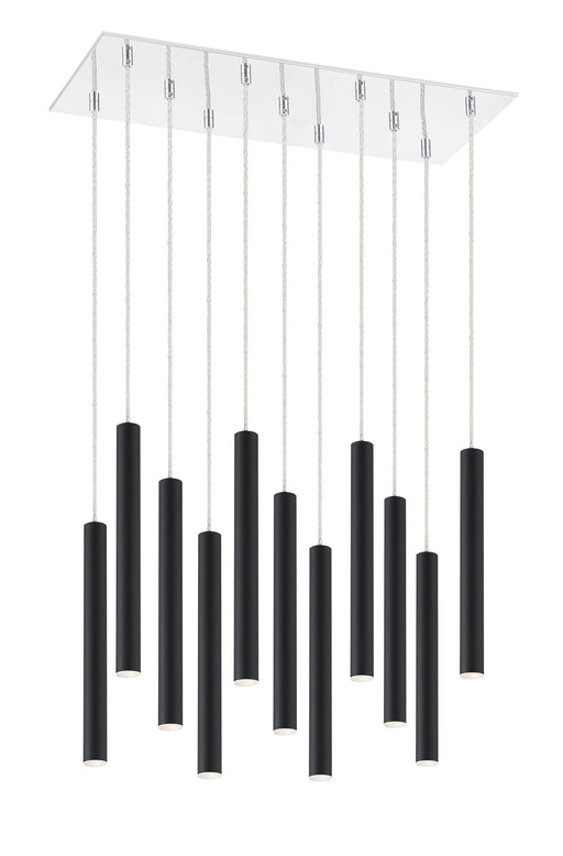 Chandelier Z-Lite 917MP12-MB-LED-11LCH Chrome Forest 11 Light Chandelier Z-Lite