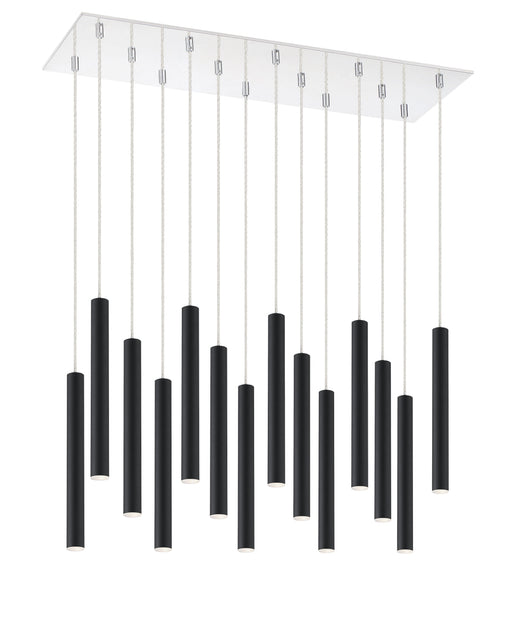 Chandelier Z-Lite 917MP12-MB-LED-14LCH Chrome Forest 14 Light Chandelier Z-Lite