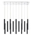 Chandelier Z-Lite 917MP12-MB-LED-14LCH Chrome Forest 14 Light Chandelier Z-Lite