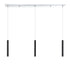 Linear Chandelier Z-Lite 917MP12-MB-LED-3LCH Chrome Forest 3 Light Linear Chandelier Z-Lite