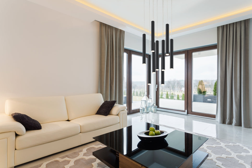 Chandelier Z-Lite 917MP12-MB-LED-9RCH Chrome Forest 9 Light Chandelier Z-Lite