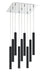 Chandelier Z-Lite 917MP12-MB-LED-9SCH Chrome Forest 9 Light Chandelier Z-Lite