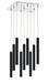Chandelier Z-Lite 917MP12-MB-LED-9SCH Chrome Forest 9 Light Chandelier Z-Lite